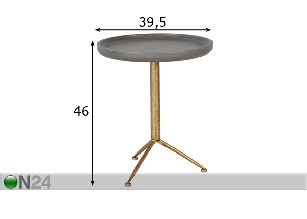 Столик Lova Ø39,5 cm размеры