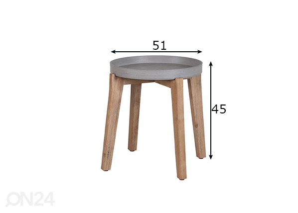 Столик Sandstone Ø 51 cm размеры