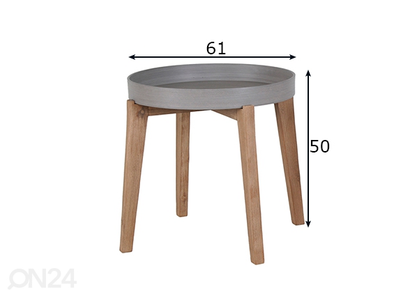 Столик Sandstone Ø 61 cm размеры
