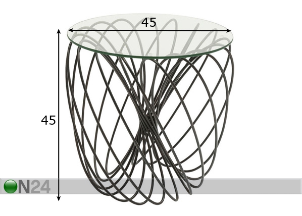 Столик Wire Ball Ø45xh45 cm размеры