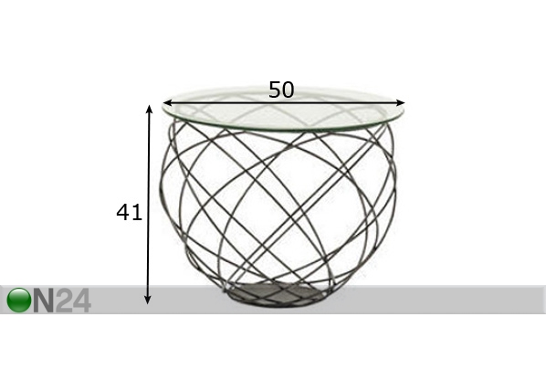Столик Wire Grid Ø50xh41 cm размеры