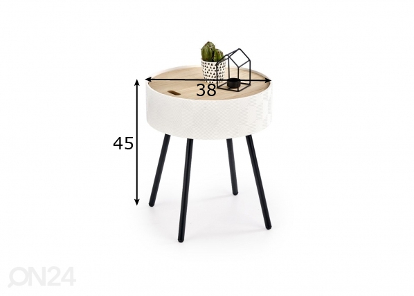Столик Ø 38 cm размеры