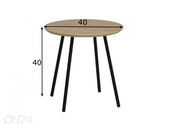 Столик Ø 40 cm размеры