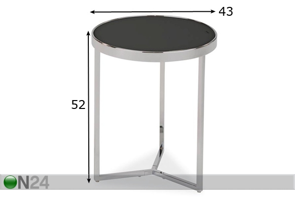 Столик Ø 43 cm размеры