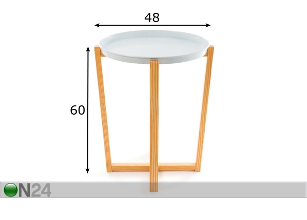 Столик Ø48 cm размеры