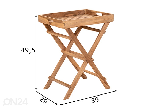 Столик / сервировочный столик Melinda размеры
