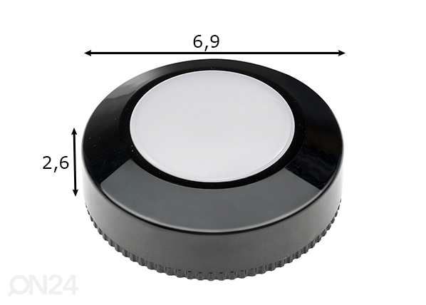 Точечные светильники 3 шт, чёрный размеры