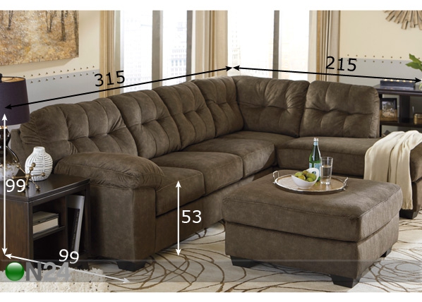 Угловой диван-кровать Accrington размеры