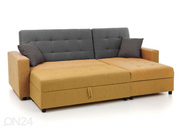 Угловой диван-кровать с ящиком + пуф с ящиком Denver