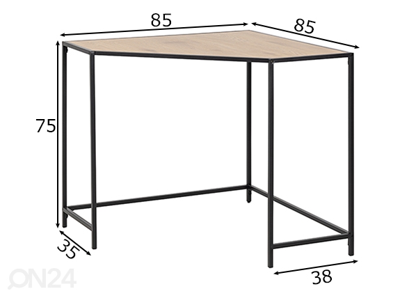 Угловой стол Spectral размеры