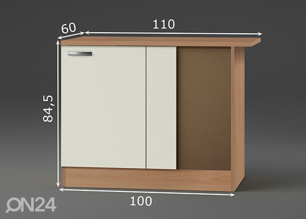 Угловой шкаф Klassik 60 размеры