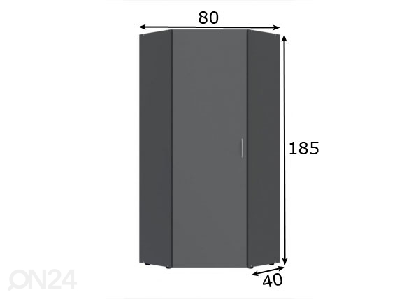 Угловой шкаф MRK 650 размеры