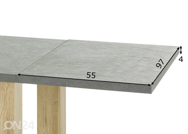 Удлиняющая панель для стола Broceliande размеры
