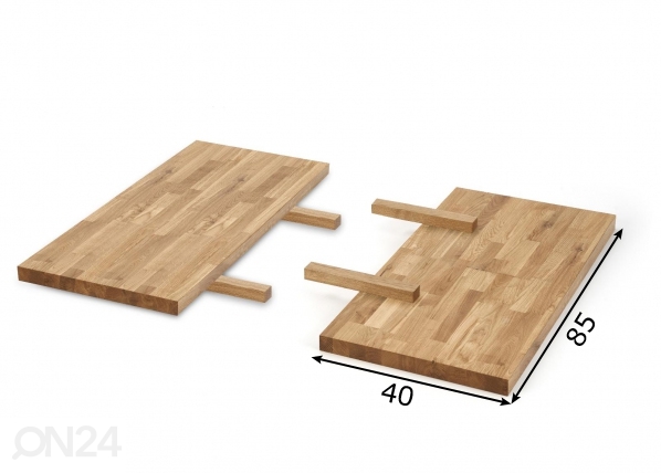 Удлиняющие панели для обеденного стола 85x40 cm размеры
