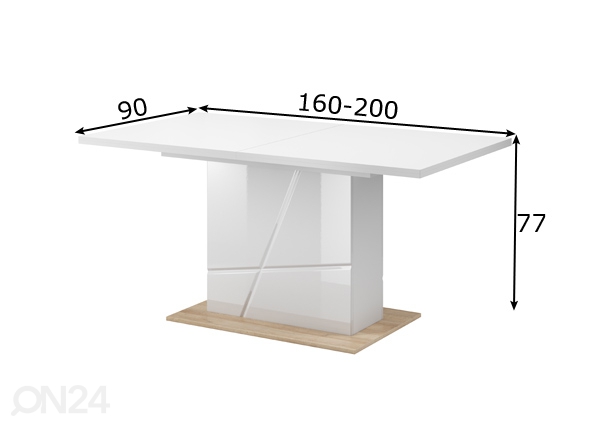 Удлиняющийся обеденный стол размеры