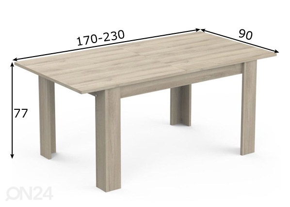 Удлиняющийся обеденный стол Cottage, кронберг размеры