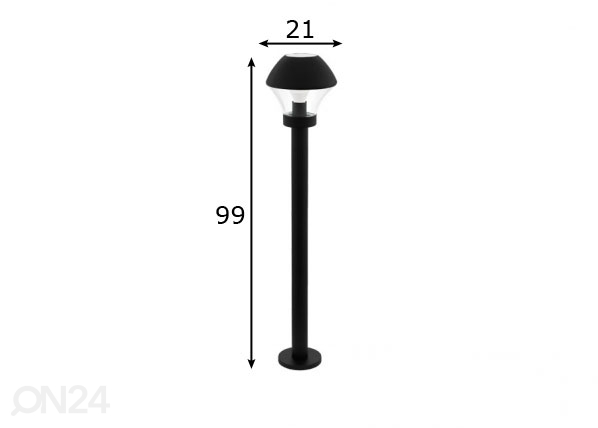 Уличный светильник Verlucca-C LED размеры