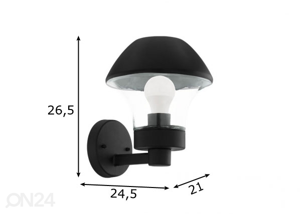 Уличный светильник Verlucca-C LED размеры