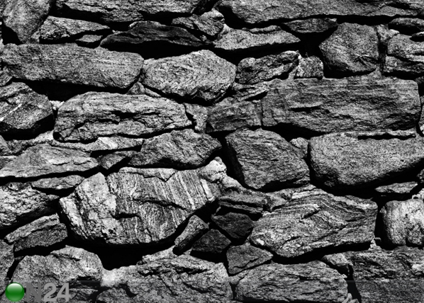 Флизелиновые фотообои Black stone wall 360x270 см