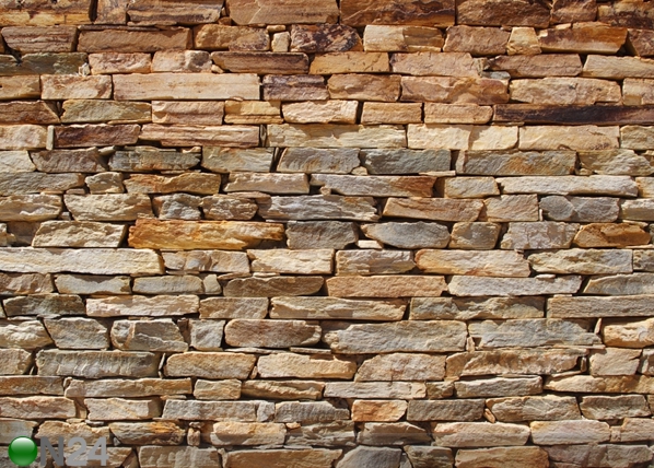 Флизелиновые фотообои Brown stone wall 360x270 см