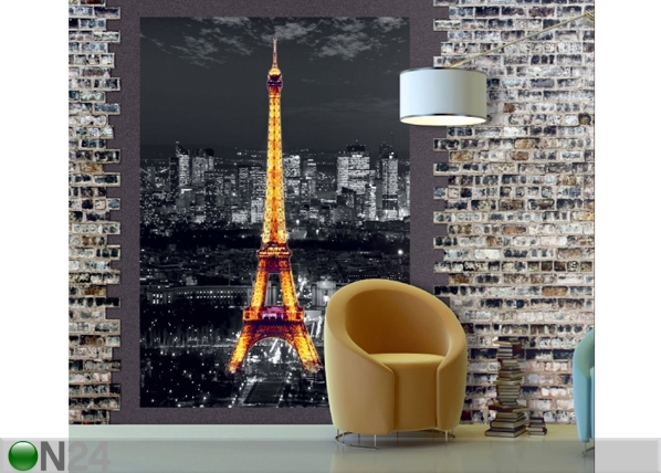 Флизелиновые фотообои Eiffel Tower at night 180x202 cm