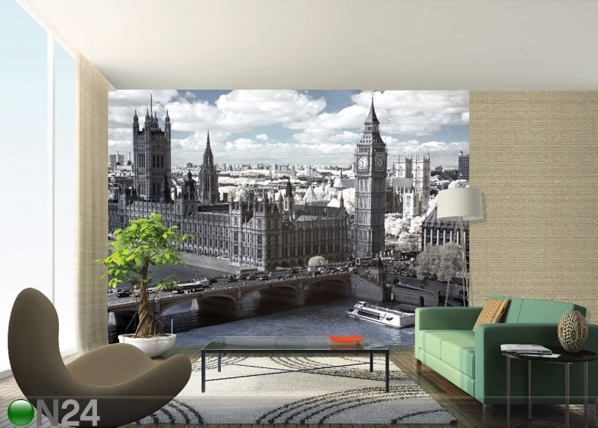 Флизелиновые фотообои London Parliament 360x270 см