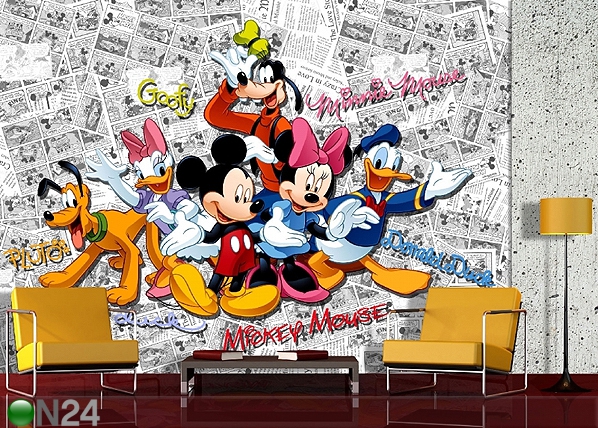 Фотообои Disney Mickey comic books 360x254 см