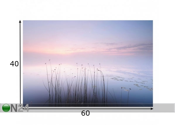 Фотостекло для кухонного фартука Idyll On The lake 40x60 cm размеры
