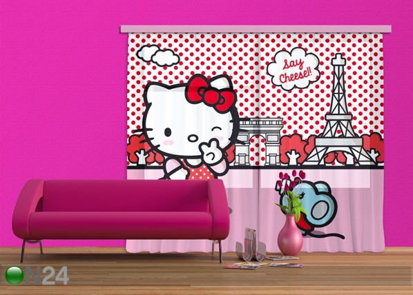 Фотошторы Hello Kitty with mouse 180x160 см