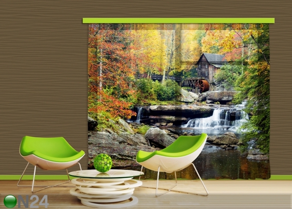 Фотошторы Watermill in autumn, 280x245 см