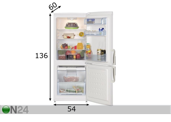 Холодильник Beko CSA21032 размеры