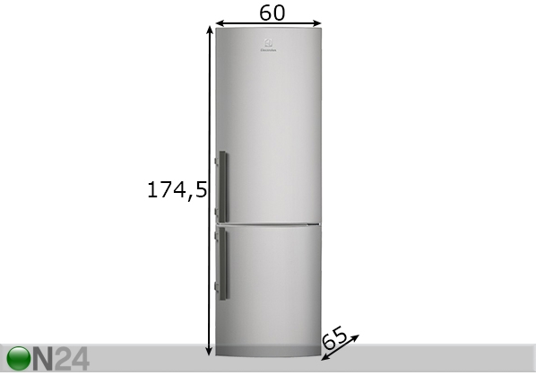 Холодильник Electrolux размеры
