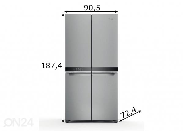 Холодильник Side-by-Side Whirlpool размеры
