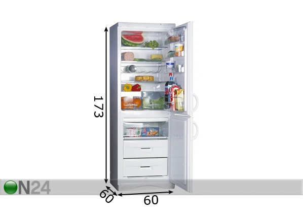 Холодильник Snaige 285 L размеры