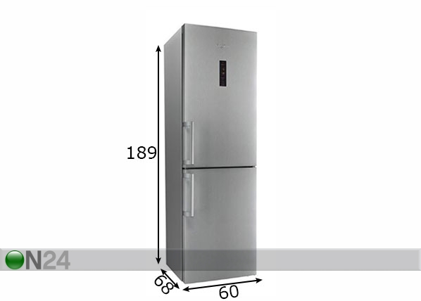 Холодильник Whirlpool WNF8T3ZXH размеры
