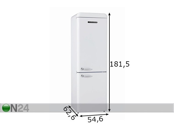 Холодильник в ретро-стиле Schneider размеры