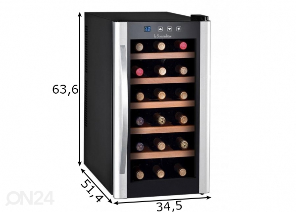 Холодильник для вина La Sommeliere размеры
