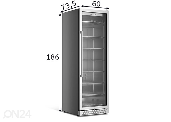 Холодильник для хранения мяса Caso Dry Aged Master 380 Pro, 691 размеры