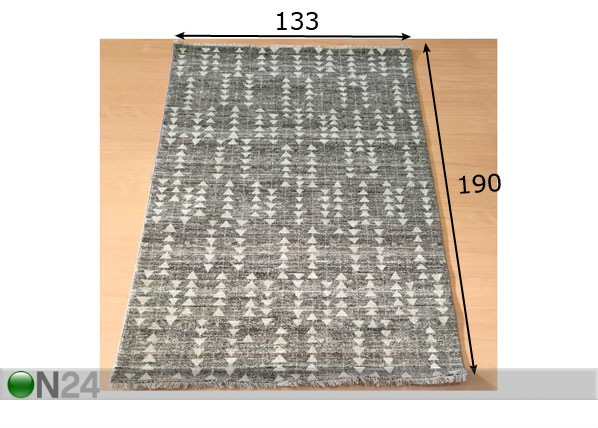 Шерстяной ковёр 133x190 см размеры