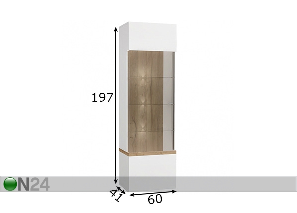 Шкаф-витрина размеры
