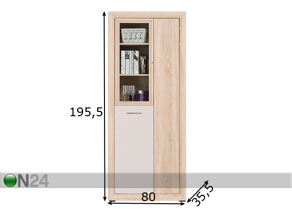 Шкаф-витрина Balance размеры