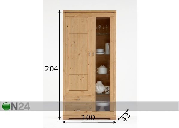 Шкаф-витрина Guldborg размеры