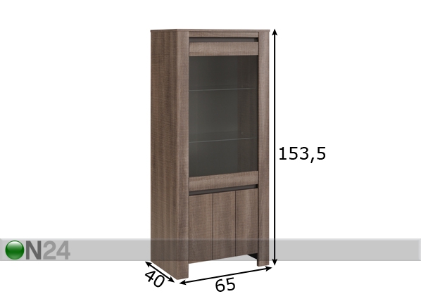 Шкаф-витрина Lana размеры