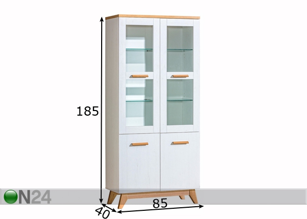 Шкаф-витрина SV3 размеры