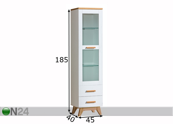 Шкаф-витрина SV4 размеры