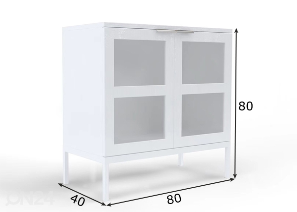 Шкаф-витрина / комод Siera размеры