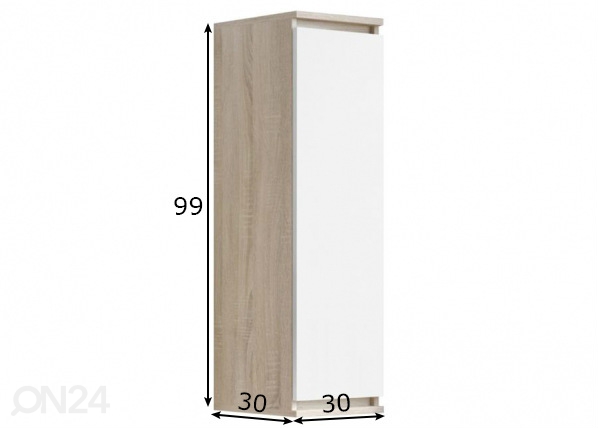 Шкаф настенный 30 cm размеры