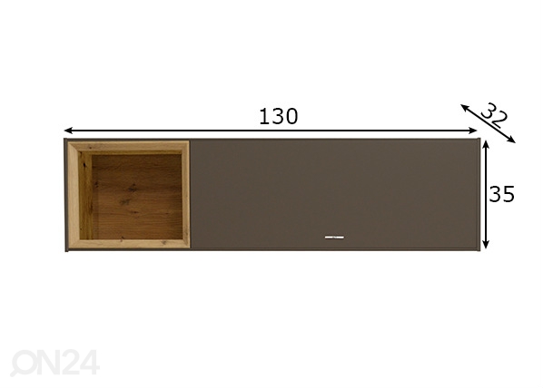 Шкаф настенный Frame размеры
