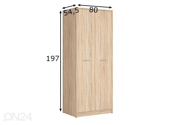 Шкаф платяной 80 cm размеры