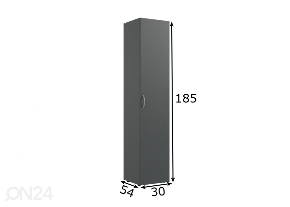 Шкаф платяной MRK 645 30 cm размеры